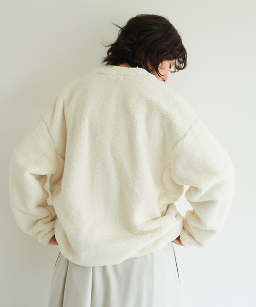 note et silence （ノートエシロンス）の「【 AMB100貨 】ALWE SHEEP-FLEECE  JACKET（テーラードジャケット・レディース・キナリ/ブラック・FREE）」の22枚目の写真