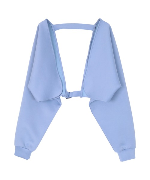 miette（ミエット）の「バックベルトアームボレロ（カーディガン/ボレロ・レディース・ブラック/オレンジ/グリーン/ブルー/オフホワイト/レッド/ライトブルー・FREE）」の5枚目の写真