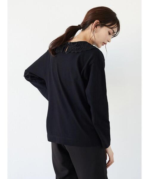 CRAFT STANDARD BOUTIQUE（クラフトスタンダードブティック）の「衿レースプルオーバー　＊◆（Tシャツ/カットソー・レディース・ブラック/オフホワイト・FREE）」の11枚目の写真