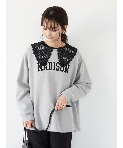 CRAFT STANDARD BOUTIQUE（クラフトスタンダードブティック）の「衿レースプルオーバー　＊◆（Tシャツ/カットソー・レディース・ブラック/オフホワイト・FREE）」の12枚目の写真