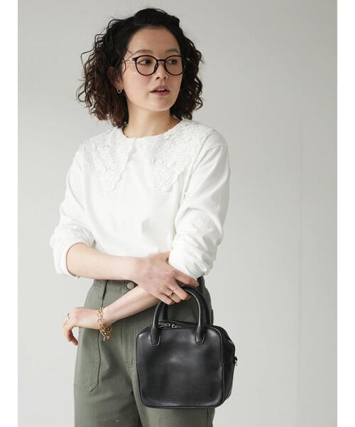 CRAFT STANDARD BOUTIQUE（クラフトスタンダードブティック）の「衿レースプルオーバー　＊◆（Tシャツ/カットソー・レディース・ブラック/オフホワイト・FREE）」の16枚目の写真