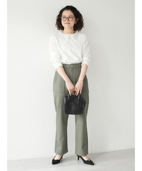 CRAFT STANDARD BOUTIQUE（クラフトスタンダードブティック）の「衿レースプルオーバー　＊◆（Tシャツ/カットソー・レディース・ブラック/オフホワイト・FREE）」の17枚目の写真