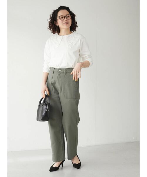 CRAFT STANDARD BOUTIQUE（クラフトスタンダードブティック）の「衿レースプルオーバー　＊◆（Tシャツ/カットソー・レディース・ブラック/オフホワイト・FREE）」の18枚目の写真