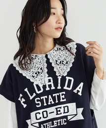 CRAFT STANDARD BOUTIQUE | 衿レースプルオーバー　＊◆(Tシャツ/カットソー)