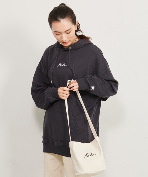 FILA(フィラ)の「FILA フィラ 筆記体 ブランド ロゴ 刺繍 キャンバス ミニ ショルダーバッグ(ショルダーバッグ・レディース・ブラック/ベージュ/オフホワイト/オリーブ・FREE)」の19枚目の写真
