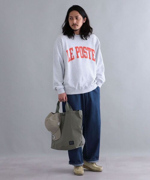 Russell Athletic（ラッセルアスレティック）の「【WEB限定/SHIPS別注】RUSSELL ATHLETIC: ビッグシルエット カレッジ プリント スウェット (トレーナー) 22SS（スウェット・メンズ・オフホワイト/グレー/ライトグレー/グリーン/ベージュ・MEDIUM/SMALL/LARGE/X-LARGE）」の12枚目の写真