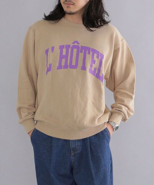 Russell Athletic（ラッセルアスレティック）の「【WEB限定/SHIPS別注】RUSSELL ATHLETIC: ビッグシルエット カレッジ プリント スウェット (トレーナー) 22SS（スウェット・メンズ・オフホワイト/グレー/ライトグレー/グリーン/ベージュ・MEDIUM/SMALL/LARGE/X-LARGE）」の18枚目の写真
