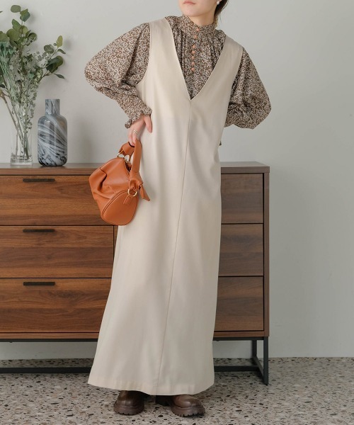 Bab(バブ)の「【低身長向け・高身長向けサイズあり】前後2WAYジャンパースカート(ジャンパースカート・レディース・ライトグレー/ブラック/ベージュ/ライトグリーン/ホワイト系その他/ブラウン・TL/M/S)」の20枚目の写真