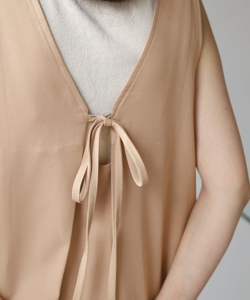 Bab(バブ)の「【低身長向け・高身長向けサイズあり】前後2WAYジャンパースカート(ジャンパースカート・レディース・ライトグレー/ブラック/ベージュ/ライトグリーン/ホワイト系その他/ブラウン・TL/M/S)」の9枚目の写真