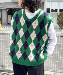 U.S. POLO ASSN. | アーガイル/チルデン ニットベスト(ベスト)