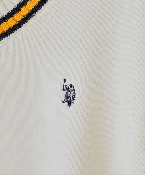U.S. POLO ASSN.（ユーエスポロアッスン）の「アーガイル/チルデン ニットベスト（ベスト・メンズ・グリーン系その他/アイボリー/ネイビー/イエロー/ブルー/グリーン・FREE）」の9枚目の写真