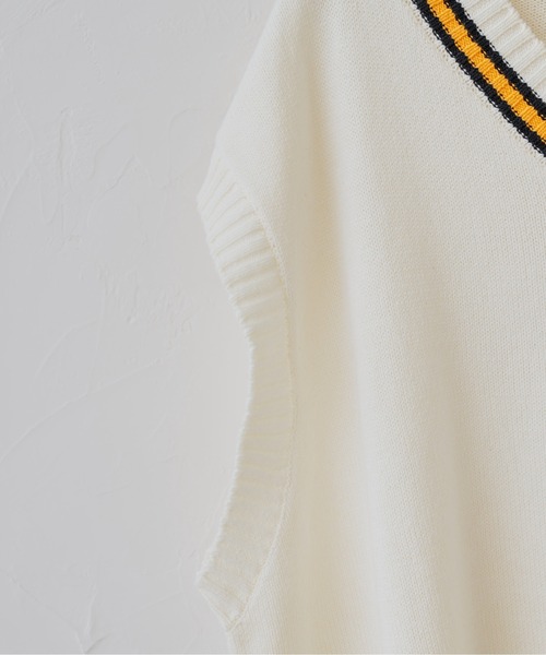 U.S. POLO ASSN.（ユーエスポロアッスン）の「アーガイル/チルデン ニットベスト（ベスト・メンズ・グリーン系その他/アイボリー/ネイビー/イエロー/ブルー/グリーン・FREE）」の11枚目の写真