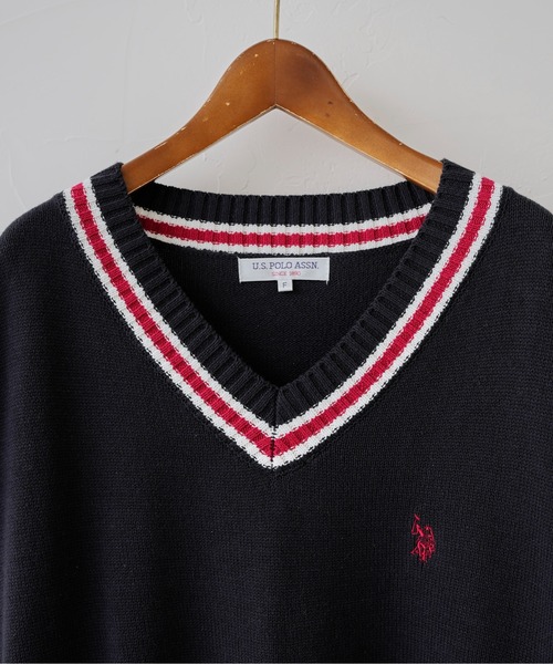 U.S. POLO ASSN.（ユーエスポロアッスン）の「アーガイル/チルデン ニットベスト（ベスト・メンズ・グリーン系その他/アイボリー/ネイビー/イエロー/ブルー/グリーン・FREE）」の13枚目の写真