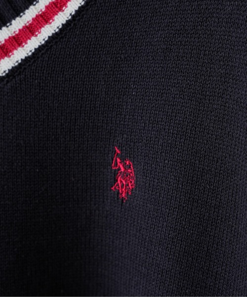 U.S. POLO ASSN.（ユーエスポロアッスン）の「アーガイル/チルデン ニットベスト（ベスト・メンズ・グリーン系その他/アイボリー/ネイビー/イエロー/ブルー/グリーン・FREE）」の14枚目の写真