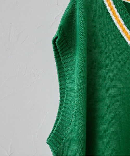 U.S. POLO ASSN.（ユーエスポロアッスン）の「アーガイル/チルデン ニットベスト（ベスト・メンズ・グリーン系その他/アイボリー/ネイビー/イエロー/ブルー/グリーン・FREE）」の19枚目の写真