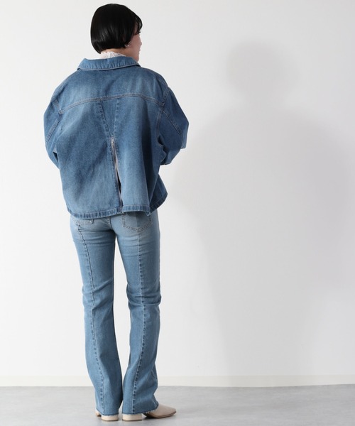 cepo（セポ）の「ビューティーフレアーデニムパンツ（デニムパンツ・レディース・ブルー系2/ブルー系3/ブラック/ネイビー・S/M/L）」の20枚目の写真