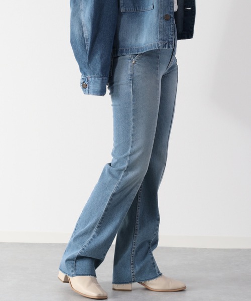 cepo（セポ）の「ビューティーフレアーデニムパンツ（デニムパンツ・レディース・ブルー系2/ブルー系3/ブラック/ネイビー・S/M/L）」の16枚目の写真