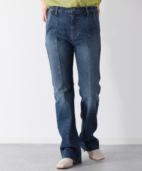 cepo（セポ）の「ビューティーフレアーデニムパンツ（デニムパンツ・レディース・ブルー系2/ブルー系3/ブラック/ネイビー・S/M/L）」の5枚目の写真