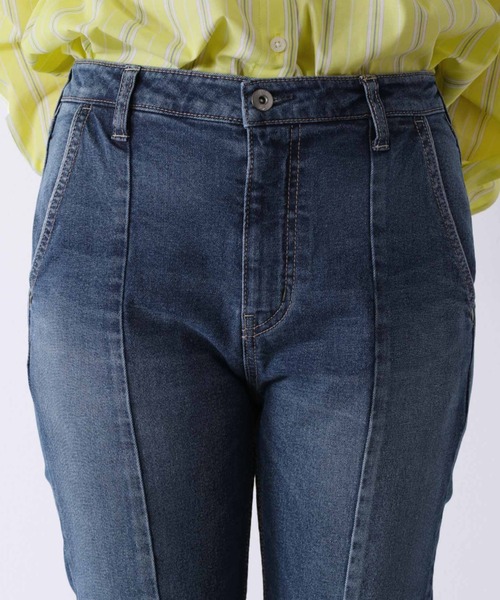 cepo（セポ）の「ビューティーフレアーデニムパンツ（デニムパンツ・レディース・ブルー系2/ブルー系3/ブラック/ネイビー・S/M/L）」の7枚目の写真