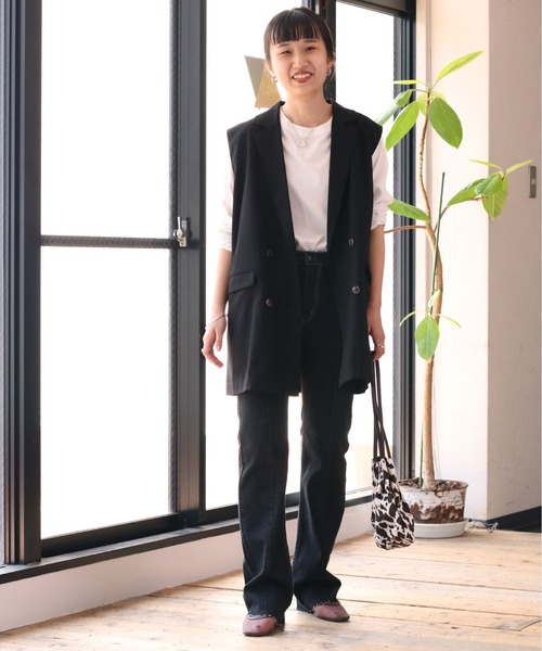 cepo（セポ）の「ビューティーフレアーデニムパンツ（デニムパンツ・レディース・ブルー系2/ブルー系3/ブラック/ネイビー・S/M/L）」の21枚目の写真