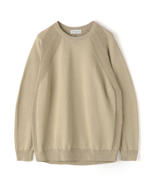 TOMORROWLAND （トゥモローランド）の「コットン デザインクルーネック（ニット/セーター・メンズ・ネイビー/ブルー/キャメル/シャーベット・S/M）」の3枚目の写真