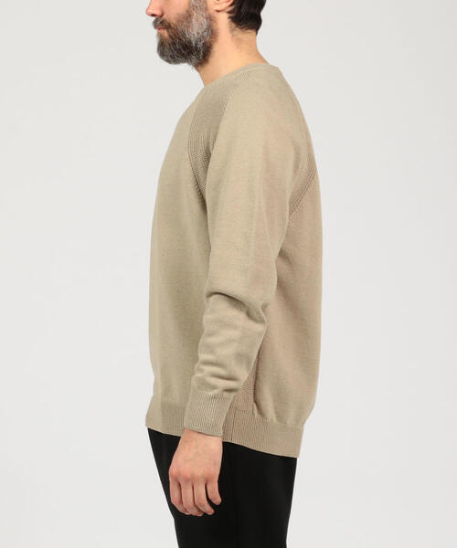 TOMORROWLAND （トゥモローランド）の「コットン デザインクルーネック（ニット/セーター・メンズ・ネイビー/ブルー/キャメル/シャーベット・S/M）」の10枚目の写真