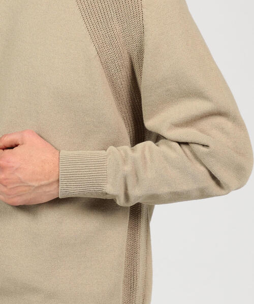 TOMORROWLAND （トゥモローランド）の「コットン デザインクルーネック（ニット/セーター・メンズ・ネイビー/ブルー/キャメル/シャーベット・S/M）」の17枚目の写真