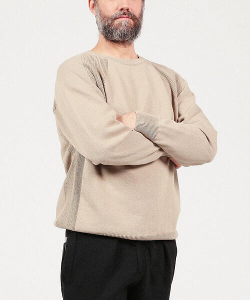 TOMORROWLAND （トゥモローランド）の「コットン デザインクルーネック（ニット/セーター・メンズ・ネイビー/ブルー/キャメル/シャーベット・S/M）」の19枚目の写真