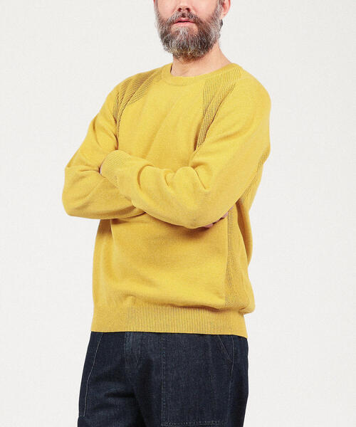 TOMORROWLAND （トゥモローランド）の「コットン デザインクルーネック（ニット/セーター・メンズ・ネイビー/ブルー/キャメル/シャーベット・S/M）」の20枚目の写真