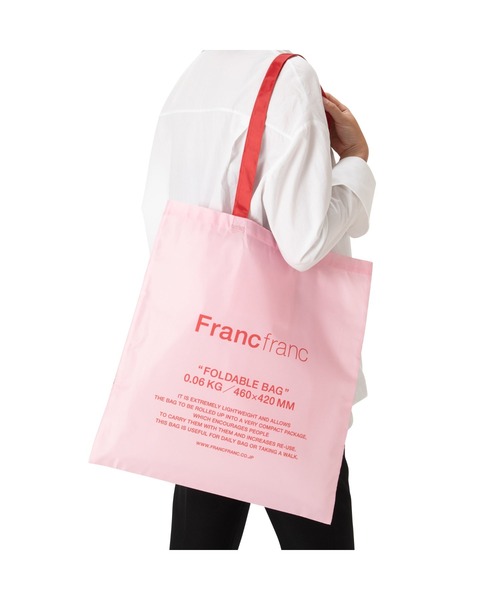 Francfranc｜クランプル エコバッグ ピンク | Rakuten Fashion