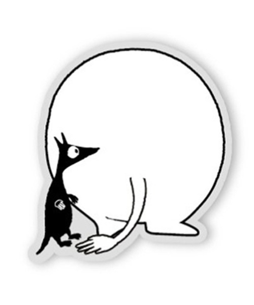 MOOMIN(ムーミン)の「MOOMIN/ムーミン ダイカットソフト POCOPOCO スマフォスタンド(スマホグッズ・レディース・レッド/ホワイト・ONE SIZE)」の2枚目の写真