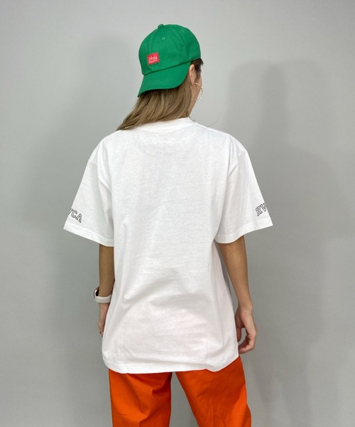 RVCA（ルーカ）の「【ZOZOタウン限定アイテム】RVCA/ルーカ  ビッグシルエット  カレッジ風ビッグロゴTシャツ  BC043-P02（Tシャツ/カットソー・レディース・ホワイト/ブラック/ネイビー/グリーン・M/L）」の7枚目の写真