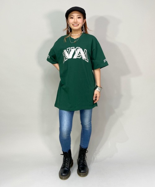 RVCA（ルーカ）の「【ZOZOタウン限定アイテム】RVCA/ルーカ  ビッグシルエット  カレッジ風ビッグロゴTシャツ  BC043-P02（Tシャツ/カットソー・レディース・ホワイト/ブラック/ネイビー/グリーン・M/L）」の17枚目の写真