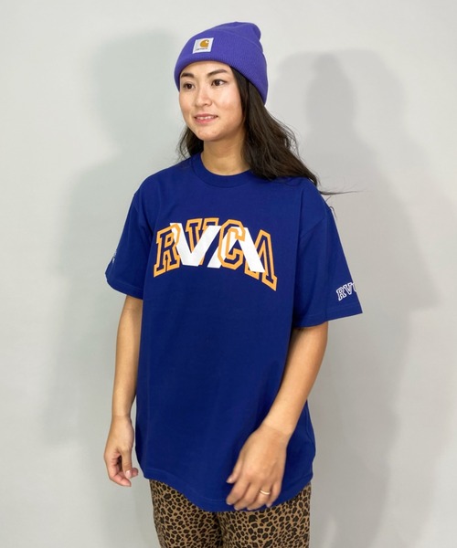 RVCA（ルーカ）の「【ZOZOタウン限定アイテム】RVCA/ルーカ  ビッグシルエット  カレッジ風ビッグロゴTシャツ  BC043-P02（Tシャツ/カットソー・レディース・ホワイト/ブラック/ネイビー/グリーン・M/L）」の19枚目の写真