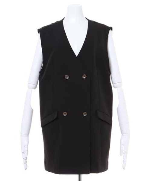 MLI'A（エムリア）の「ダブルボタンジレ（ベスト・レディース・ブラック/ライトベージュ/ライトグリーン/チェック・M）」の5枚目の写真