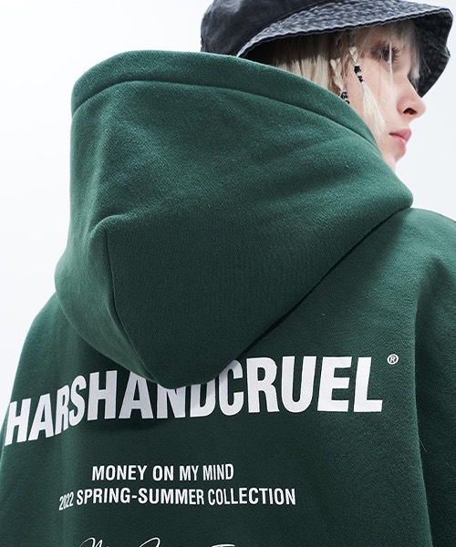 HARSH AND CRUEL（ハーシュアンドクルーエル）の「ロゴプリント プルオーバーパーカー HC22SS12【Harsh and Cruel】（パーカー・メンズ・グリーン・S/L/M/XL）」の14枚目の写真