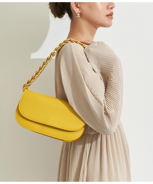 Settimissimo（セッティミッシモ）の「デザインハンドル2WAYバッグ（ハンドバッグ・レディース・グリーン/ブラック/イエロー・FREE）」の3枚目の写真