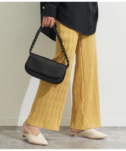 Settimissimo（セッティミッシモ）の「デザインハンドル2WAYバッグ（ハンドバッグ・レディース・グリーン/ブラック/イエロー・FREE）」の2枚目の写真