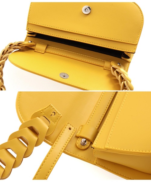 Settimissimo（セッティミッシモ）の「デザインハンドル2WAYバッグ（ハンドバッグ・レディース・グリーン/ブラック/イエロー・FREE）」の10枚目の写真