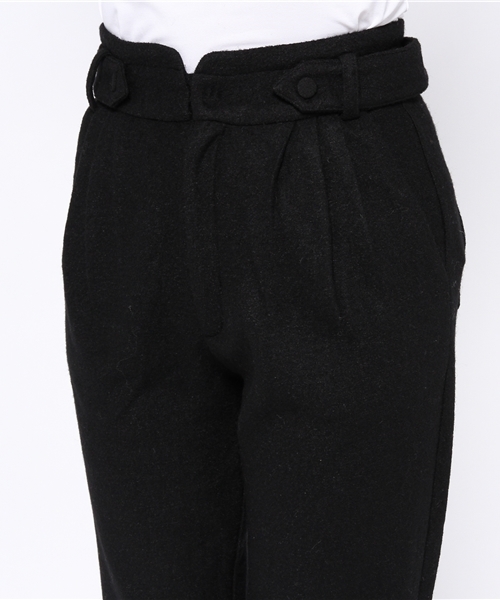 OUTLET（アウトレット）の「【Ciaopanic】ハイウエストウールタックパンツ（その他パンツ・レディース・ブラック/ネイビー/ベージュ・MEDIUM/SMALL）」の7枚目の写真