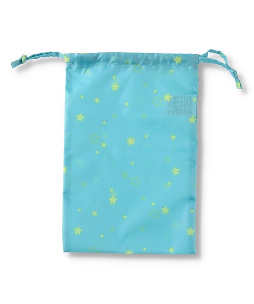 BRANSHES（ブランシェス）の「【撥水】星柄レインコート（レインコート/ポンチョ・キッズ・エメラルド・S/L/M）」の4枚目の写真