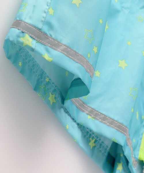 BRANSHES（ブランシェス）の「【撥水】星柄レインコート（レインコート/ポンチョ・キッズ・エメラルド・S/L/M）」の11枚目の写真
