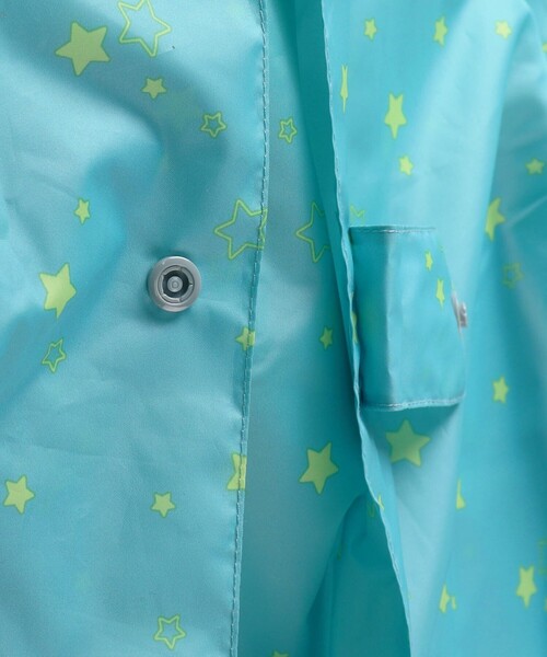 BRANSHES（ブランシェス）の「【撥水】星柄レインコート（レインコート/ポンチョ・キッズ・エメラルド・S/L/M）」の13枚目の写真