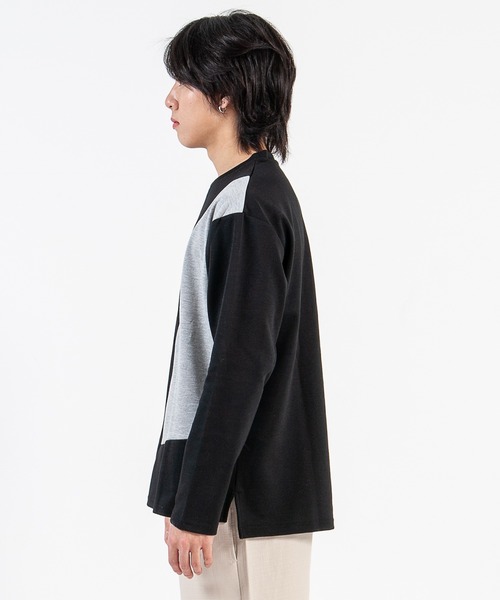 GGD(ジージーディー)の「ポンチクレイジー切り替えL/ST-shirt(Tシャツ/カットソー・メンズ・ホワイト/ブラック・L/M)」の15枚目の写真
