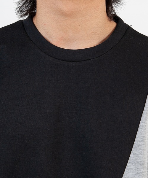 GGD(ジージーディー)の「ポンチクレイジー切り替えL/ST-shirt(Tシャツ/カットソー・メンズ・ホワイト/ブラック・L/M)」の12枚目の写真