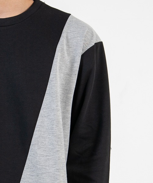 GGD(ジージーディー)の「ポンチクレイジー切り替えL/ST-shirt(Tシャツ/カットソー・メンズ・ホワイト/ブラック・L/M)」の11枚目の写真