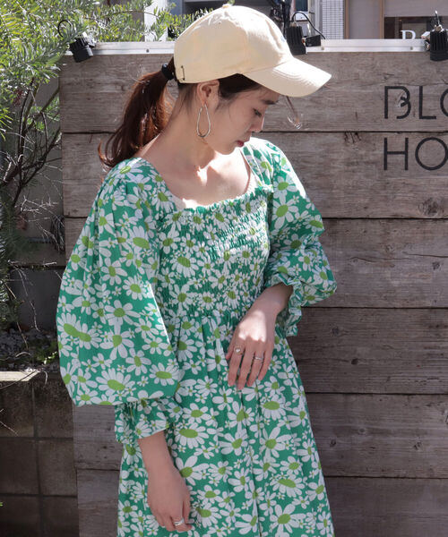 fredy repit（フレディレピ）の「[新色追加]ストライプシャツべアキャップ　【ユニセックス】（キャップ・レディース・ピンク/ベージュ/クリーム/ネイビー/チャコールグレー/ライトブルー/グリーン/サックスブルー/オフホワイト/ベビーピンク・FREE）」の21枚目の写真