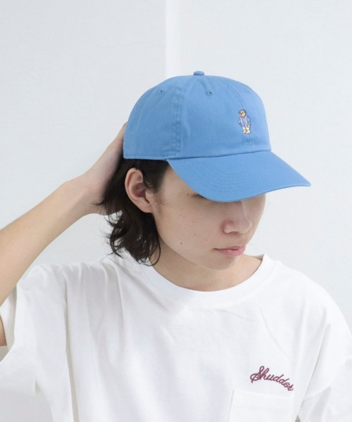 fredy repit（フレディレピ）の「[新色追加]ストライプシャツべアキャップ　【ユニセックス】（キャップ・レディース・ピンク/ベージュ/クリーム/ネイビー/チャコールグレー/ライトブルー/グリーン/サックスブルー/オフホワイト/ベビーピンク・FREE）」の8枚目の写真