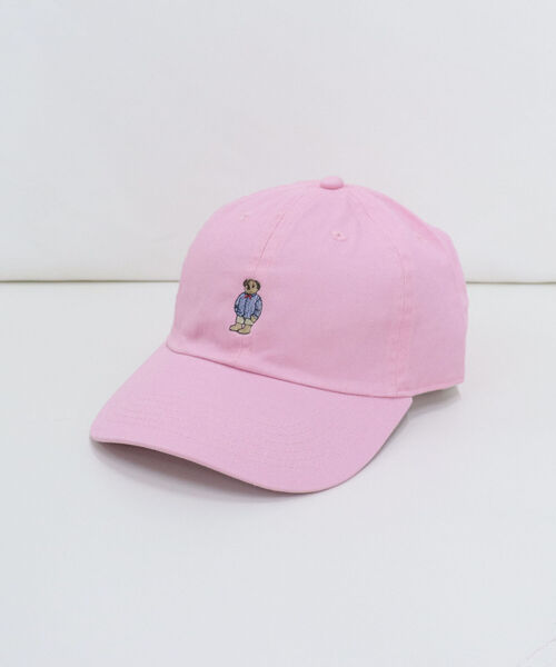 fredy repit（フレディレピ）の「[新色追加]ストライプシャツべアキャップ　【ユニセックス】（キャップ・レディース・ピンク/ベージュ/クリーム/ネイビー/チャコールグレー/ライトブルー/グリーン/サックスブルー/オフホワイト/ベビーピンク・FREE）」の15枚目の写真