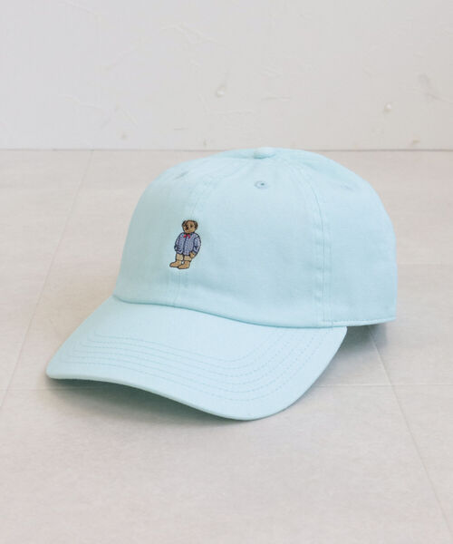 fredy repit（フレディレピ）の「[新色追加]ストライプシャツべアキャップ　【ユニセックス】（キャップ・レディース・ピンク/ベージュ/クリーム/ネイビー/チャコールグレー/ライトブルー/グリーン/サックスブルー/オフホワイト/ベビーピンク・FREE）」の16枚目の写真